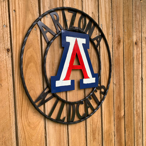 12", 18", 24", 32" ARIZONA WILDCATS CUSTOM METAL VINTAGE CRAFT SIGN TEAM WESTERN HOME DECOR HANDMADE