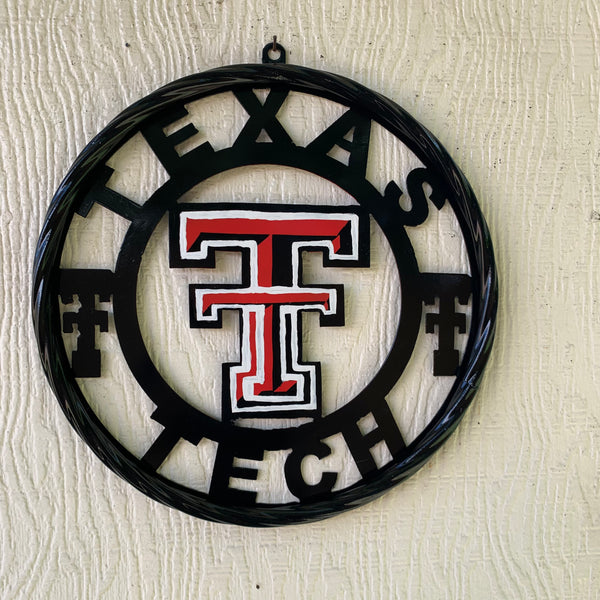 12", 18", 24", 32", 36" TEXAS TECH CUSTOM METAL VINTAGE CRAFT TEAM SIGN