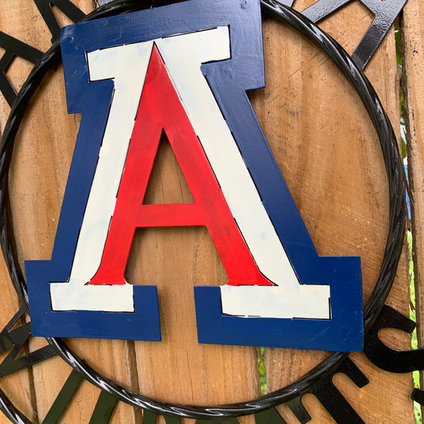 12", 18", 24", 32" ARIZONA WILDCATS CUSTOM METAL VINTAGE CRAFT SIGN TEAM WESTERN HOME DECOR HANDMADE