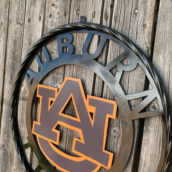 12", 18", 24", 32" AUBURN TIGERS CUSTOM METAL VINTAGE CRAFT SIGN WESTERN HOME DECOR HANDMADE