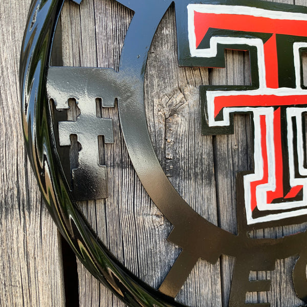 12", 18", 24", 32", 36" TEXAS TECH CUSTOM METAL VINTAGE CRAFT TEAM SIGN