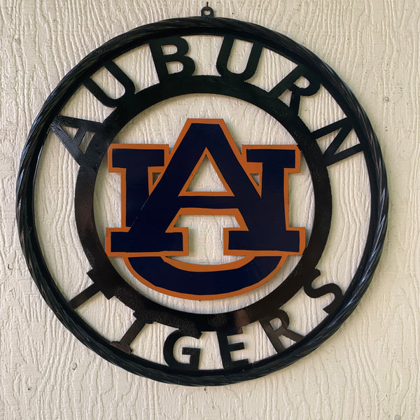 12", 18", 24", 32" AUBURN TIGERS CUSTOM METAL VINTAGE CRAFT SIGN WESTERN HOME DECOR HANDMADE