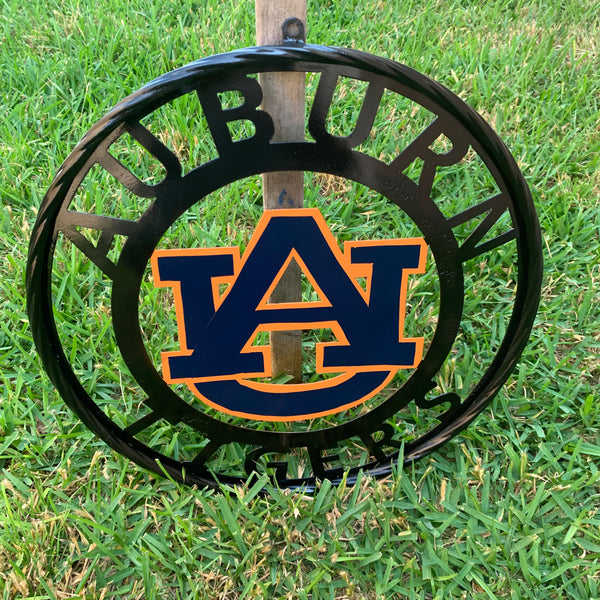 12", 18", 24", 32" AUBURN TIGERS CUSTOM METAL VINTAGE CRAFT SIGN WESTERN HOME DECOR HANDMADE