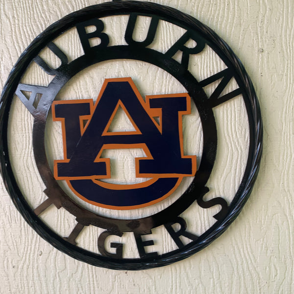 12", 18", 24", 32" AUBURN TIGERS CUSTOM METAL VINTAGE CRAFT SIGN WESTERN HOME DECOR HANDMADE