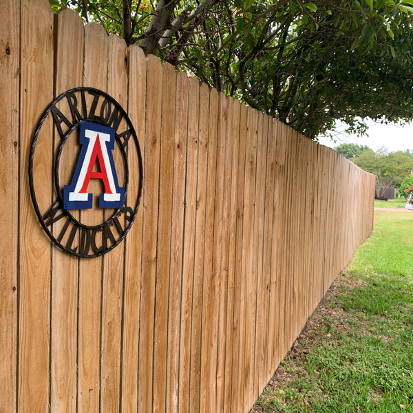 12", 18", 24", 32" ARIZONA WILDCATS CUSTOM METAL VINTAGE CRAFT SIGN TEAM WESTERN HOME DECOR HANDMADE