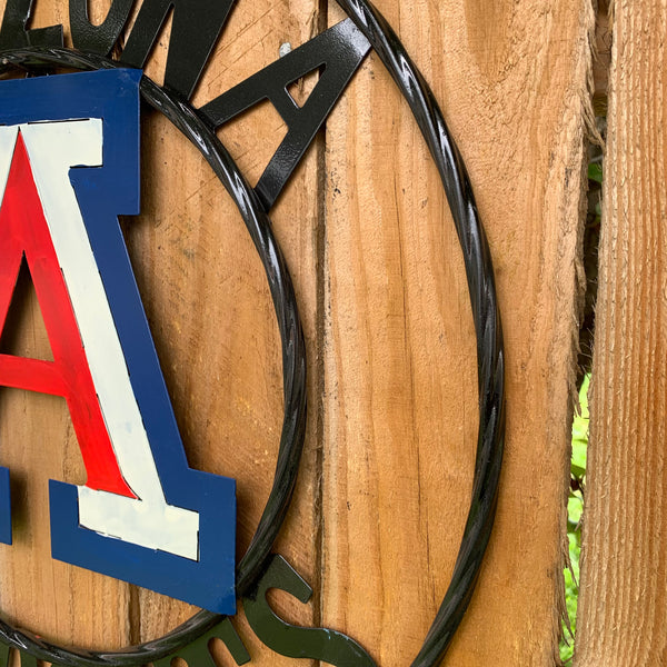 12", 18", 24", 32" ARIZONA WILDCATS CUSTOM METAL VINTAGE CRAFT SIGN TEAM WESTERN HOME DECOR HANDMADE