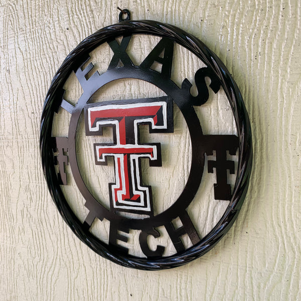 12", 18", 24", 32", 36" TEXAS TECH CUSTOM METAL VINTAGE CRAFT TEAM SIGN