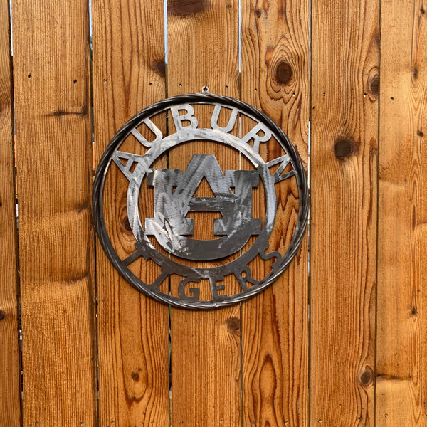 12", 18", 24", 32" AUBURN TIGERS CUSTOM RAW METAL VINTAGE SIGN TEAM WESTERN HOME DECOR HANDMADE