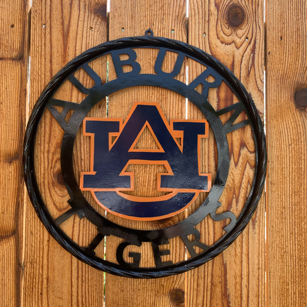 12", 18", 24", 32" AUBURN TIGERS CUSTOM METAL VINTAGE CRAFT SIGN WESTERN HOME DECOR HANDMADE