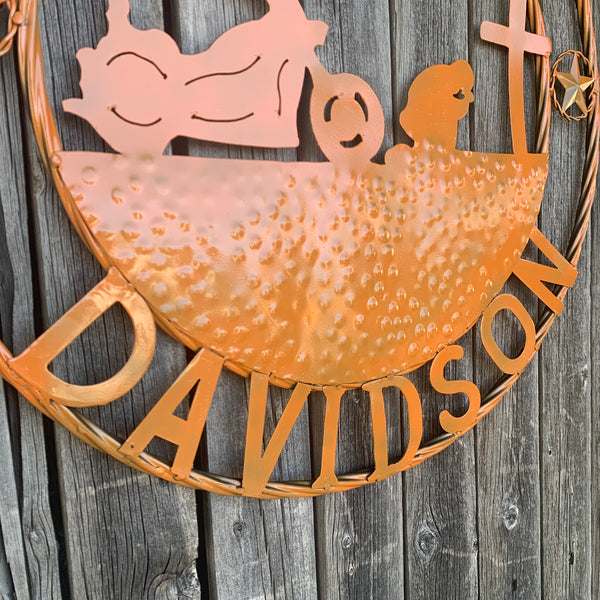 24",32" HARLEY DAVIDSON ORANGE CUSTOM METAL VINTAGE CRAFT SIGN WESTERN HOME DECOR HANDMADE