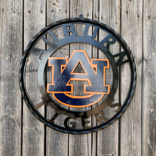 12", 18", 24", 32" AUBURN TIGERS CUSTOM METAL VINTAGE CRAFT SIGN WESTERN HOME DECOR HANDMADE