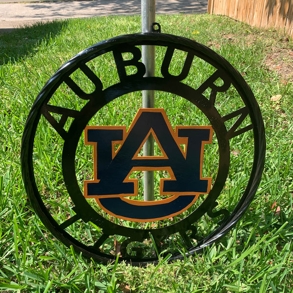 12", 18", 24", 32" AUBURN TIGERS CUSTOM METAL VINTAGE CRAFT SIGN WESTERN HOME DECOR HANDMADE