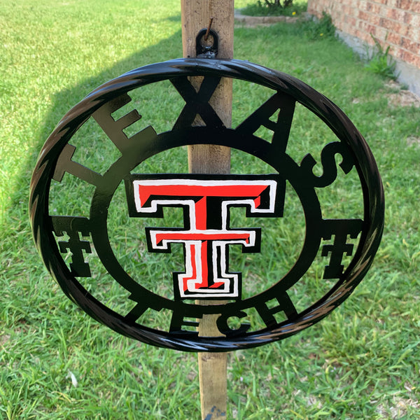 12", 18", 24", 32", 36" TEXAS TECH CUSTOM METAL VINTAGE CRAFT TEAM SIGN