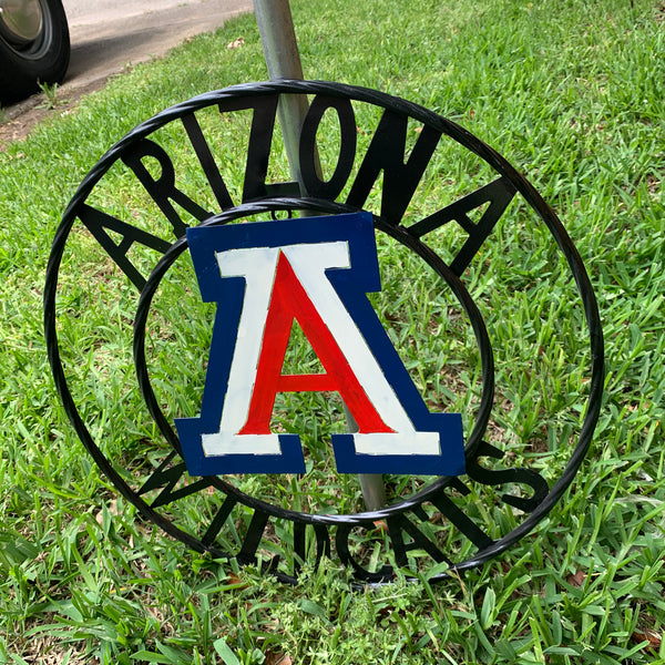 12", 18", 24", 32" ARIZONA WILDCATS CUSTOM METAL VINTAGE CRAFT SIGN TEAM WESTERN HOME DECOR HANDMADE