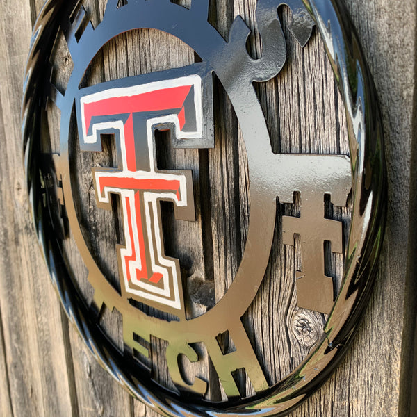 12", 18", 24", 32", 36" TEXAS TECH CUSTOM METAL VINTAGE CRAFT TEAM SIGN