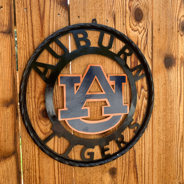 12", 18", 24", 32" AUBURN TIGERS CUSTOM METAL VINTAGE CRAFT SIGN WESTERN HOME DECOR HANDMADE