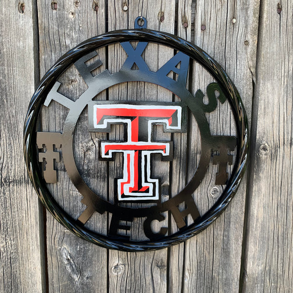 12", 18", 24", 32", 36" TEXAS TECH CUSTOM METAL VINTAGE CRAFT TEAM SIGN