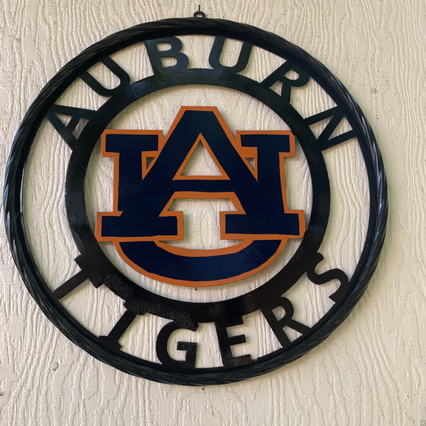 12", 18", 24", 32" AUBURN TIGERS CUSTOM METAL VINTAGE CRAFT SIGN WESTERN HOME DECOR HANDMADE