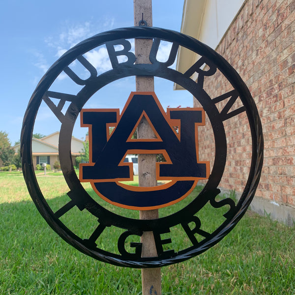 12", 18", 24", 32" AUBURN TIGERS CUSTOM METAL VINTAGE CRAFT SIGN WESTERN HOME DECOR HANDMADE