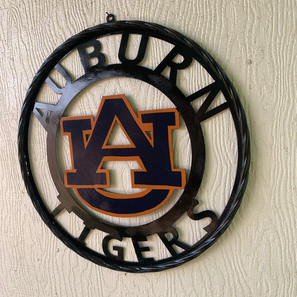 12", 18", 24", 32" AUBURN TIGERS CUSTOM METAL VINTAGE CRAFT SIGN WESTERN HOME DECOR HANDMADE