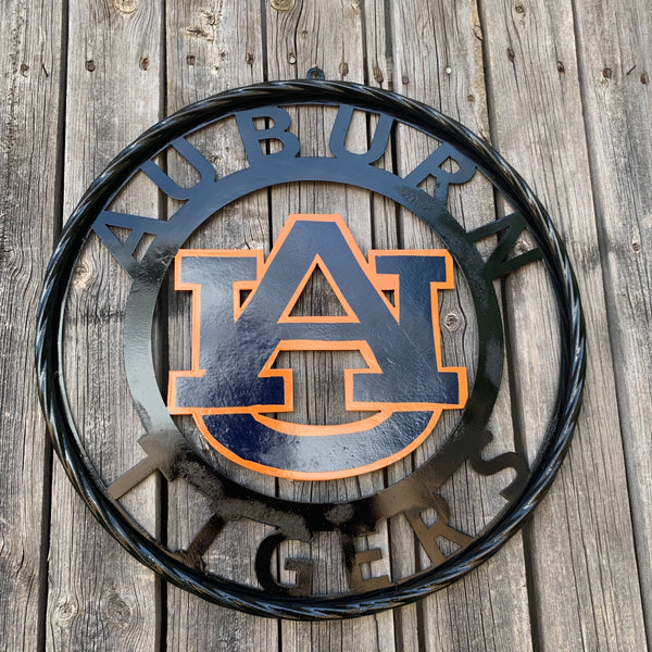 12", 18", 24", 32" AUBURN TIGERS CUSTOM METAL VINTAGE CRAFT SIGN WESTERN HOME DECOR HANDMADE