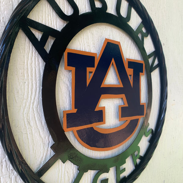 12", 18", 24", 32" AUBURN TIGERS CUSTOM METAL VINTAGE CRAFT SIGN WESTERN HOME DECOR HANDMADE