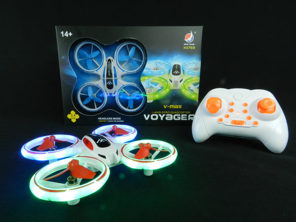#HX759 VOYAGER 5" LIGHT UP DRONE WESTERN RC TOYS USA NEW