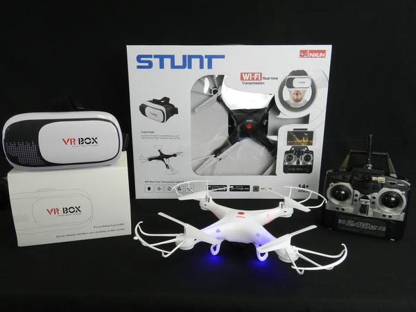 #K59VR STUNT DRONE 12" WITH WIFI CAMERA & VR HEADSET RC DRONES WESTERN RC TOYS USA NEW