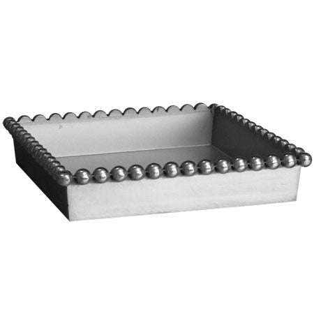 #IH_12812 ALUMINIUM BEAD 7.5" LUNCH METAL NAPKIN HOLDER WESTERN HOME DECOR NEW
