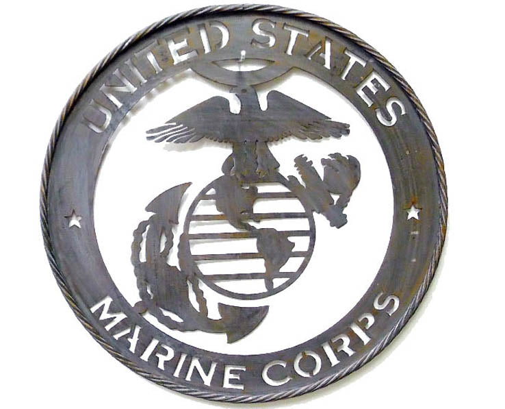 ITEM# 13419 US MARINE CORPS RUSTIC GREY WIDE BAND RING CUSTOM METAL VINTAGE SIGN OFFICIAL LICENSED PRODUCT