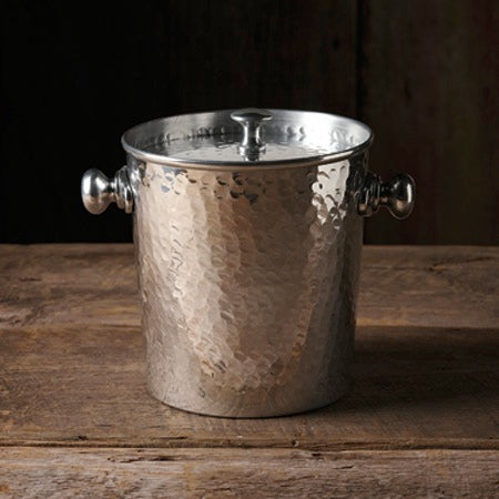 #IH_13872 HAMMERED LINED ICE BUCKET WINE CHAMPAGNE WESTERN HOME DECOR NEW
