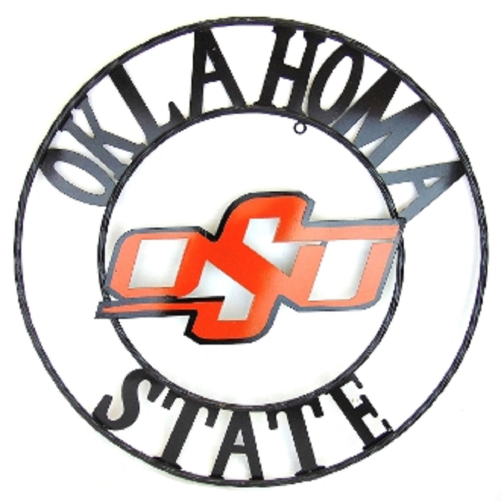 OSU OKLAHOMA STATE COWBOYS METAL CUSTOM VINTAGE CRAFT TEAM SIGN HANDMA ...