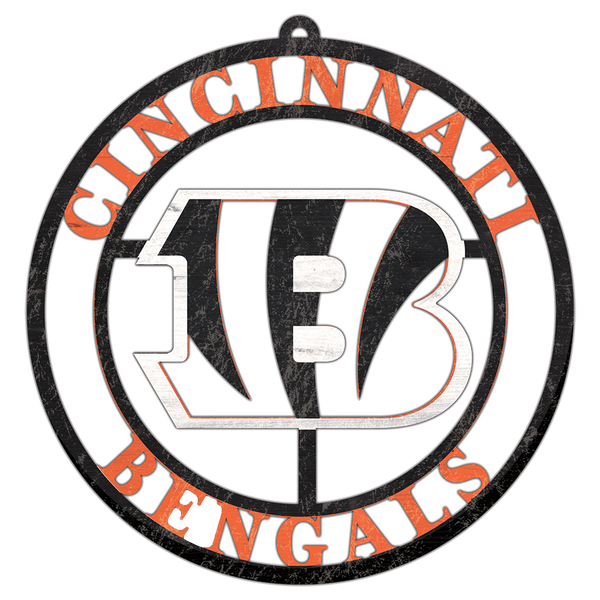 #WC106 CINCINNATI BENGALS MDF WOOD NFL TEAM SIGN CUSTOM VINTAGE CRAFT WESTERN HOME DECOR OFFICIAL LICENSED PRODUCT