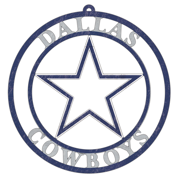 #WC107 DALLAS COWBOYS MDF WOOD NFL TEAM SIGN CUSTOM VINTAGE CRAFT WESTERN HOME DECOR OFFICIAL LICENSED PRODUCT