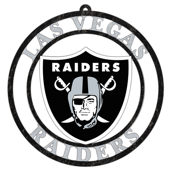 #WC113 LAS VEGAS RAIDERS MDF WOOD NFL TEAM SIGN CUSTOM VINTAGE CRAFT WESTERN HOME DECOR OFFICIAL LICENSED PRODUCT