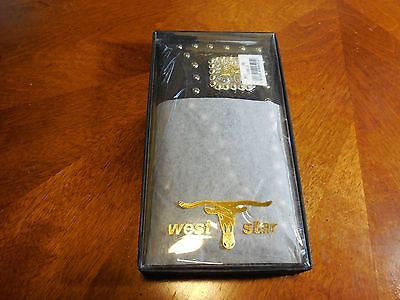 #SS PRAYING COWBOY CHECKBOOK BI FOLD LEATHER MEN'S WALLET NEW--FREE SHIPPING