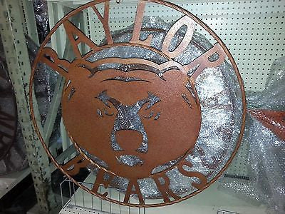 36" BAYLOR BEARS METAL CUSTOM VINTAGE CRAFT WALL ART TEAM SIGN HANDMADE