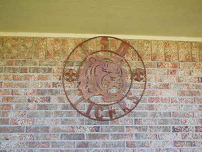 12:,18",24",32",36" LSU TIGERS METAL CUSTOM VINTAGE CRAFT ART SIGN