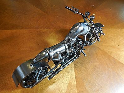 12" HARLEY MOTORCYCLE GUN METAL BAR DECOR NEW