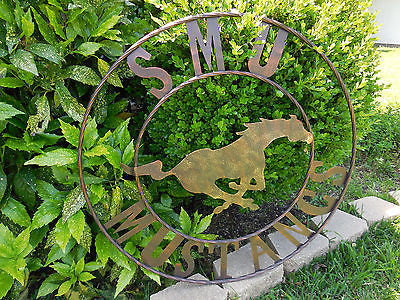 12",18",24",32",36" SMU MUSTANGS CUSTOM METAL VINTAGE CRAFT WESTERN HOME DECOR HANDMADE