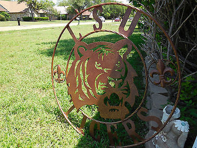 12:,18",24",32",36" LSU TIGERS METAL CUSTOM VINTAGE CRAFT ART SIGN