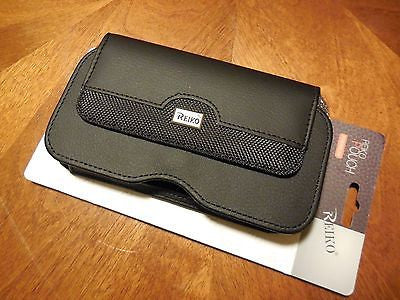 HP100B-BK 7" REIKO XL MEGA EXTRA LARGE POUCH BELT LOOP HOLSTER CELL PHONE CASE UNIVERSAL OVERSIZE