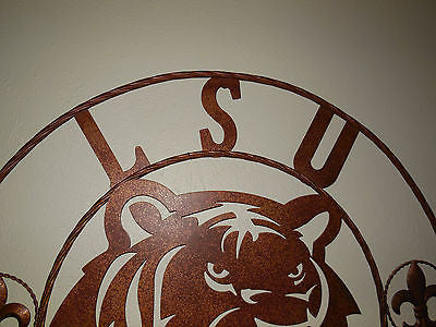 12:,18",24",32",36" LSU TIGERS METAL CUSTOM VINTAGE CRAFT ART SIGN
