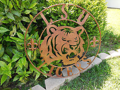 12:,18",24",32",36" LSU TIGERS METAL CUSTOM VINTAGE CRAFT ART SIGN