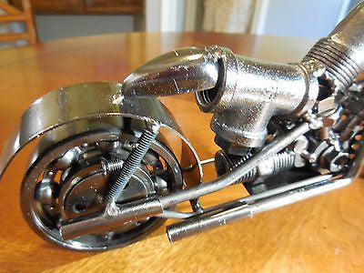 12" HARLEY MOTORCYCLE GUN METAL BAR DECOR NEW