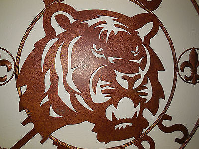 12:,18",24",32",36" LSU TIGERS METAL CUSTOM VINTAGE CRAFT ART SIGN