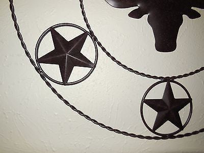 21" TEXAS LONGHORNS METAL WALL ART WESTERN HOME DECOR NEW