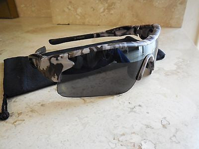 CAMOUFLAGE CAMO FISHING HUNTING MILITARY AIRSOFT WRAP MENS WOMENS SUNGLASSES NEW