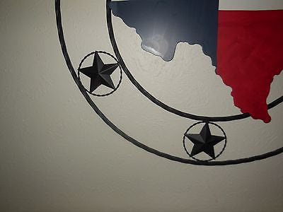 24",32",36" STATE OF TEXAS MAP BARN METAL WALL ART WESTERN HOME DECOR VINTAGE RUSTIC RED WHITE BLUE ART NEW