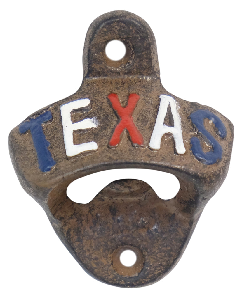 #DE22196 TEXAS BOTTLE OPENER CAST IRON METAL WESTERN HOME DECOR HANDMADE NEW